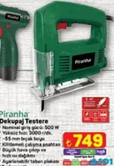 PİRANHA DEKUPAJ TESTERE